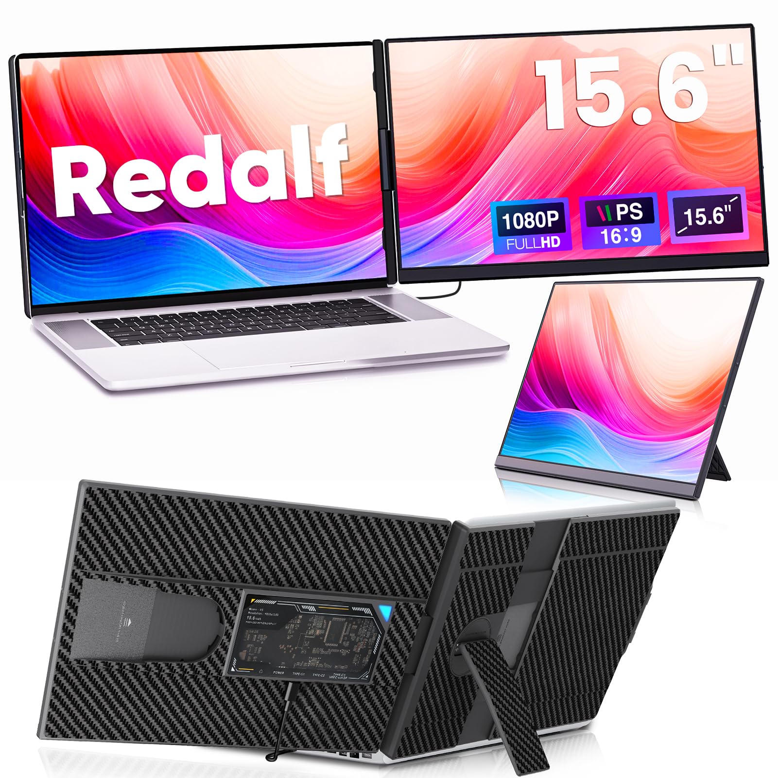 Extensor de pantalla Redalf de 15.6