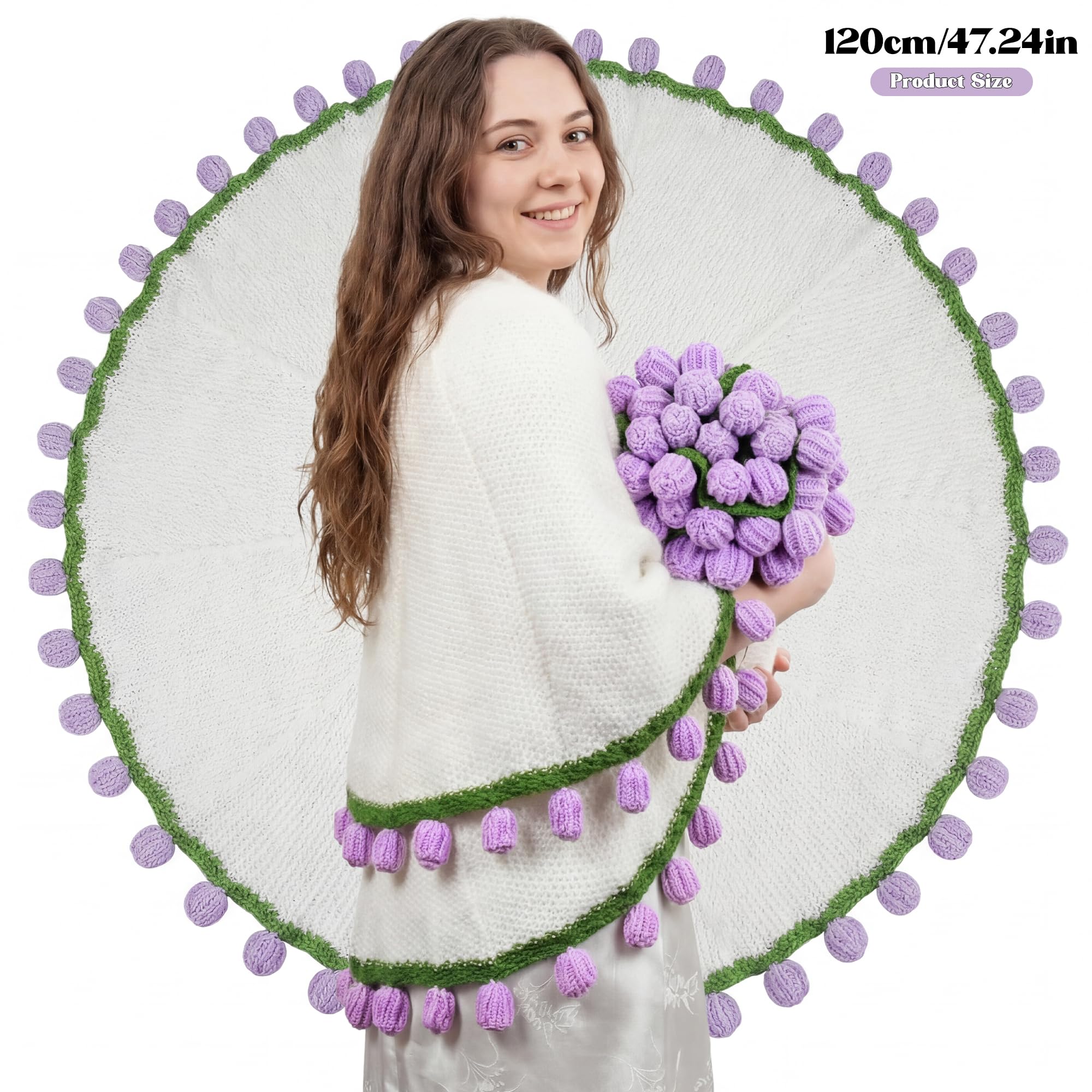 Regalos de cumpleaños para el día de la madre, paquete de cuidado personal para mujeres, cestas de regalo de bienestar pronto, juego de regalo de spa con ramo de flores de ganchillo, regalos únicos