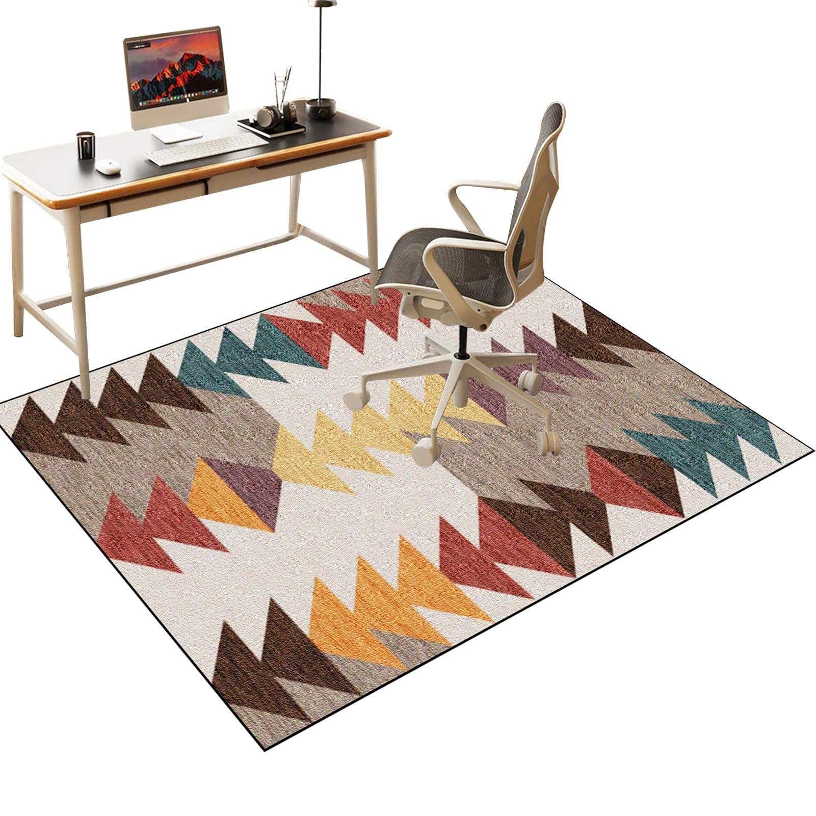 Office Chair Mat for Carpeted and Hardwood Floor, Desk Chair Mat for wooden Floors, Heavy Duty Gaming Chair Mat for Office Home, Floor Protector Mat for Rolling Chair, Computer Chair Rug 70 x 80 cm โ image 1