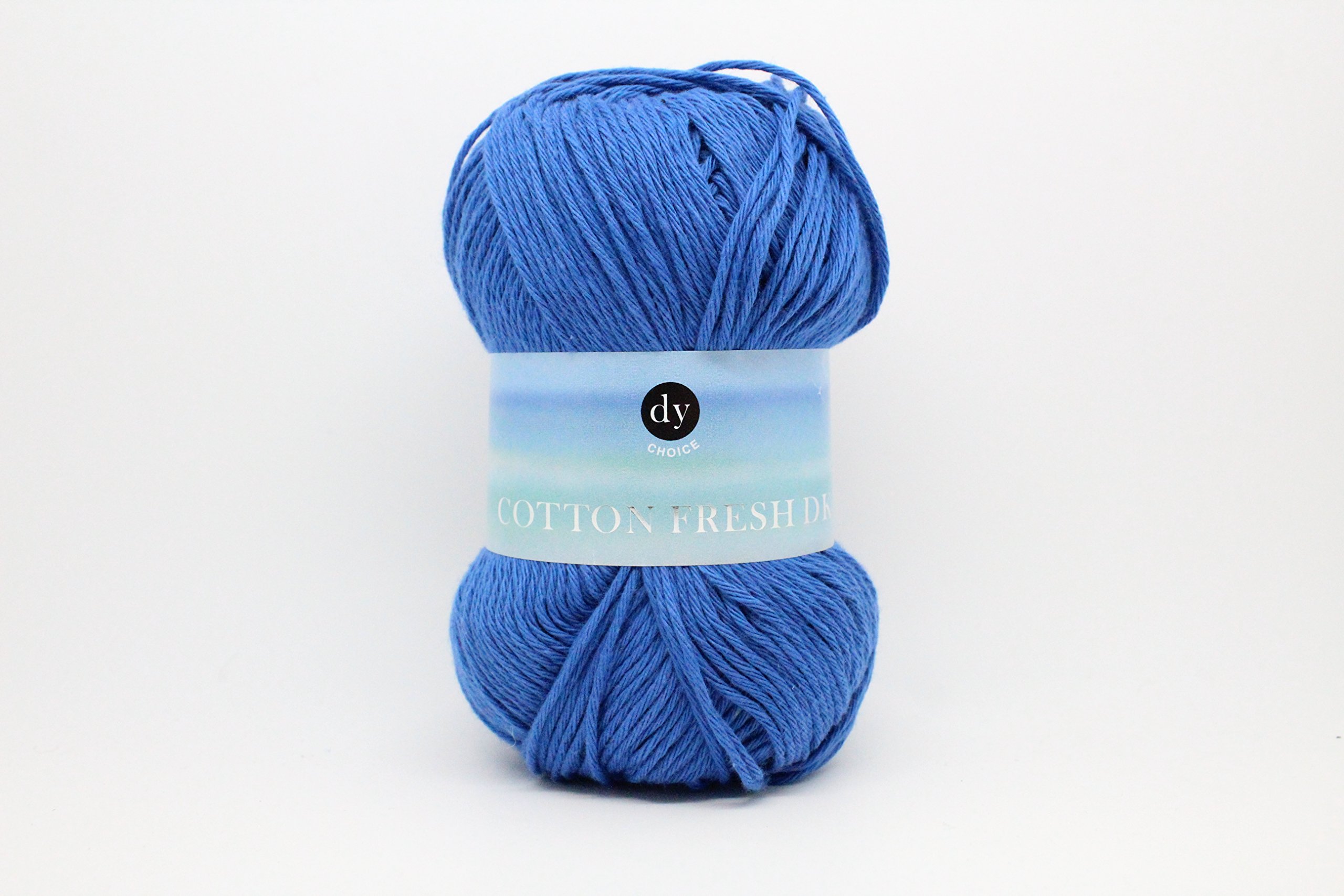 DY Choice COTTON FRESH DK Double Knitting Yarn/Wool 100g 06 Royal