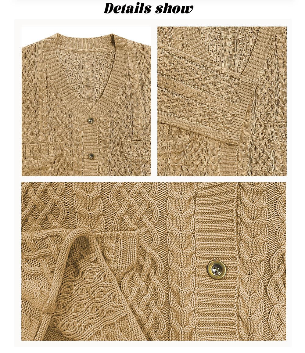 Générique Gilet en Maille Torsadée pour Femme Manches Longues et Épaules Tombantes Coupe Ample Style Traditionnel Respirant et Confortable Idéal pour L'Oktoberfest et Les Événements Traditionnels