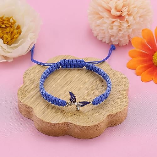 Miniatura 7 de Always Believe in Yourself - Pulsera de mariposa con dije de mariposa para mujer, pulsera elástica de cuentas de cristal de mariposa de la suerte,