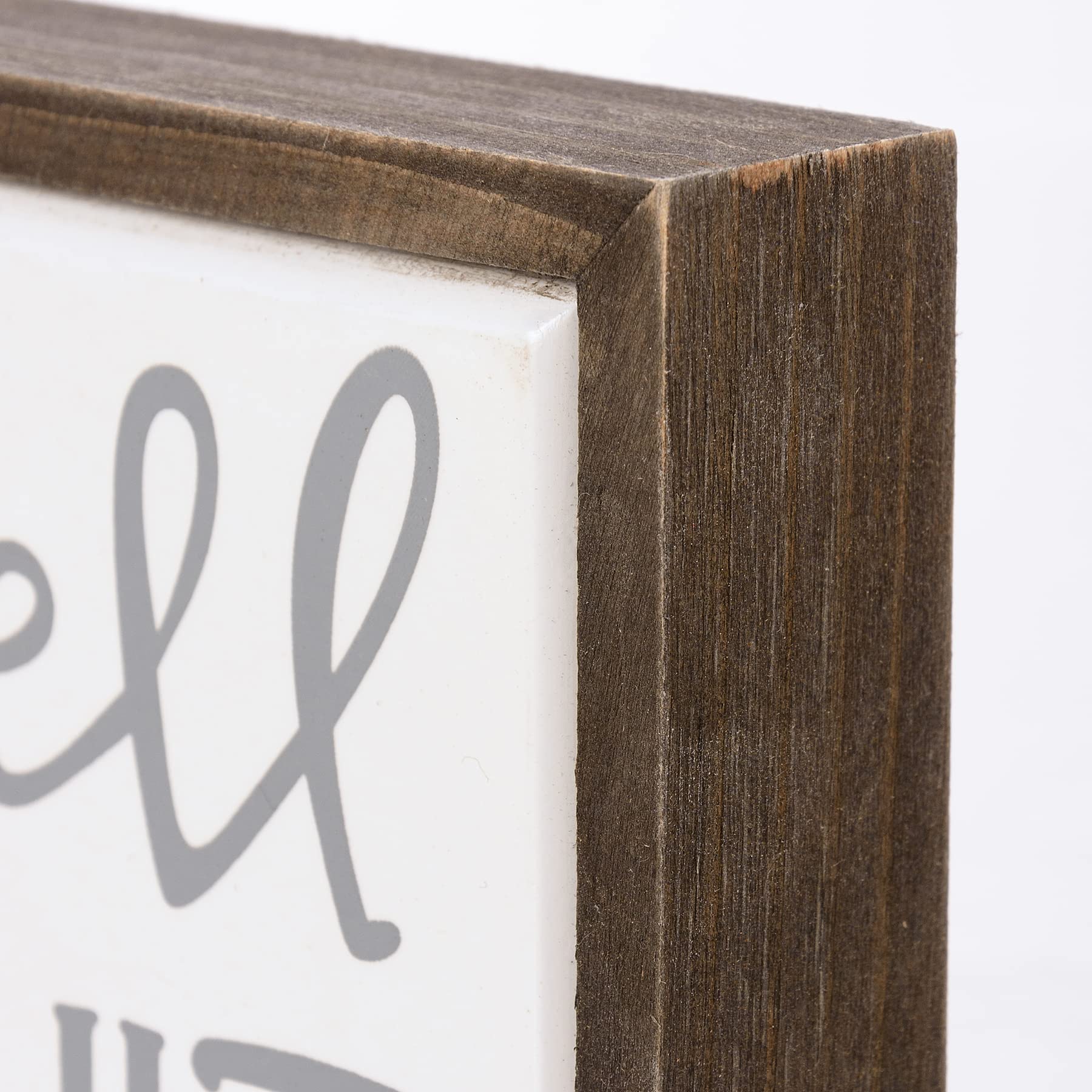 Primitives By Kathy "Well S***" Mini Box Sign - Sassy Home Decor With Tile-Like Finish