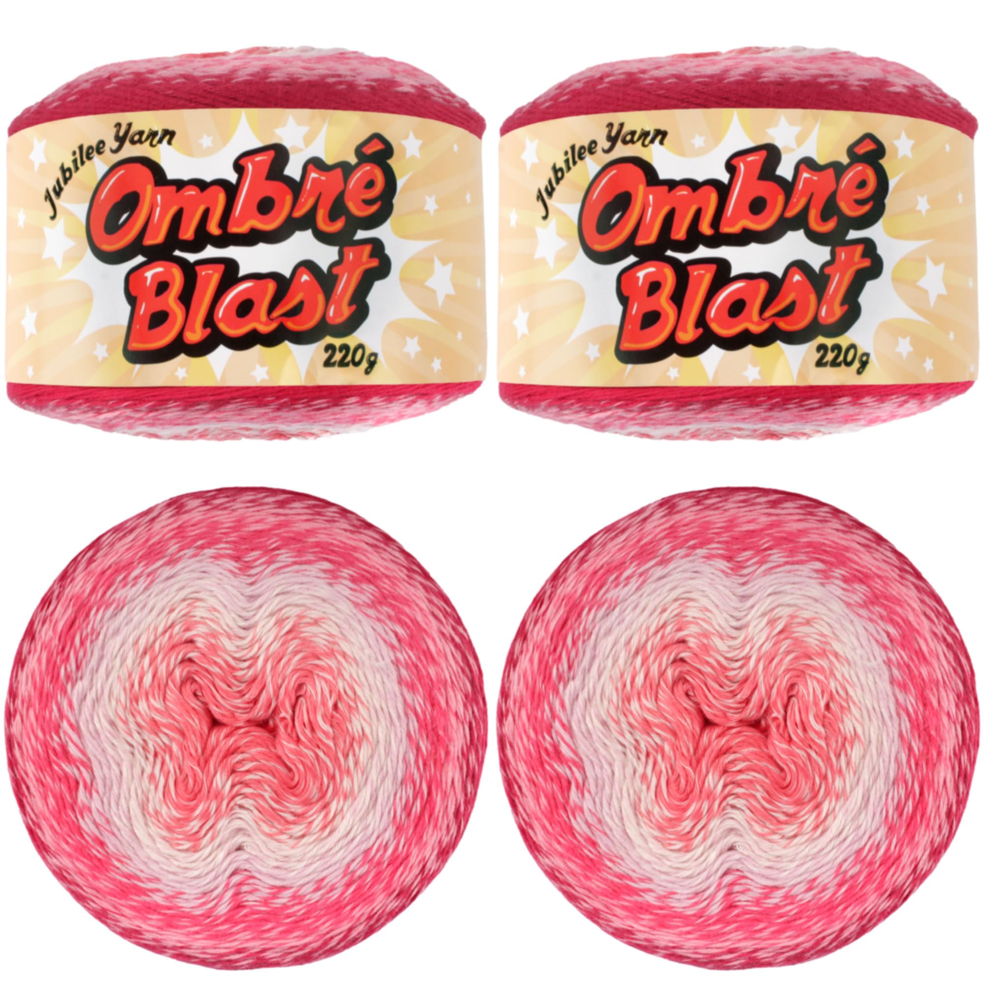 Lana Ombré Blast Yarn para tejer mantas de bebé suaves en tardes de relax