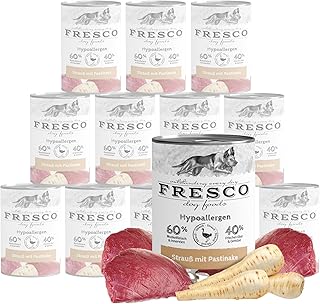 FRESCO Dog Hypoallergenic Menu Bouquet with Parsnip - Hypoallergenic Dog Food Wet Food 12 x 400 g in Barf Quality product image