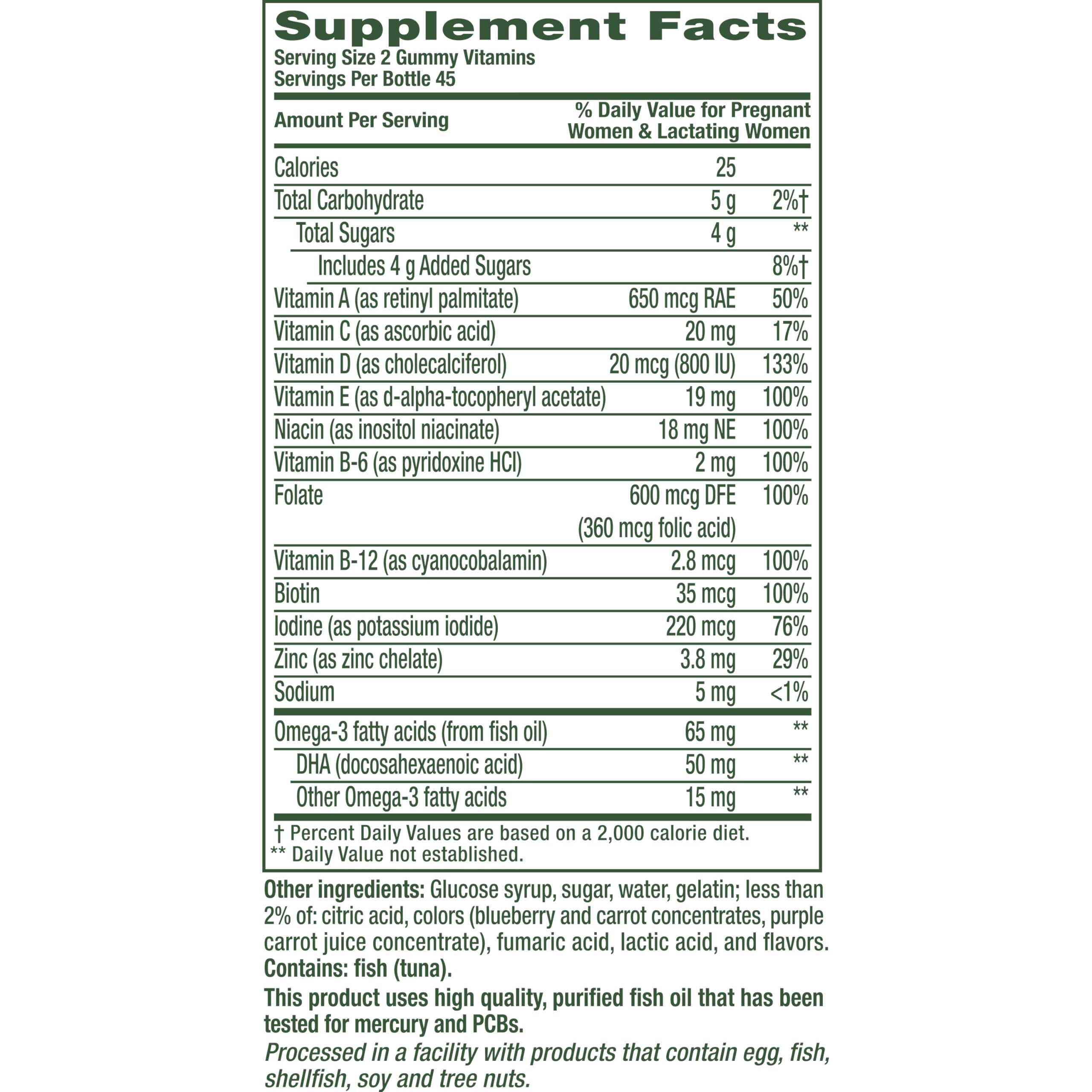 Vitafusion Prenatal Vitamin Gummies for Women | 90 Count | Folate & DHA — Amazon image 2