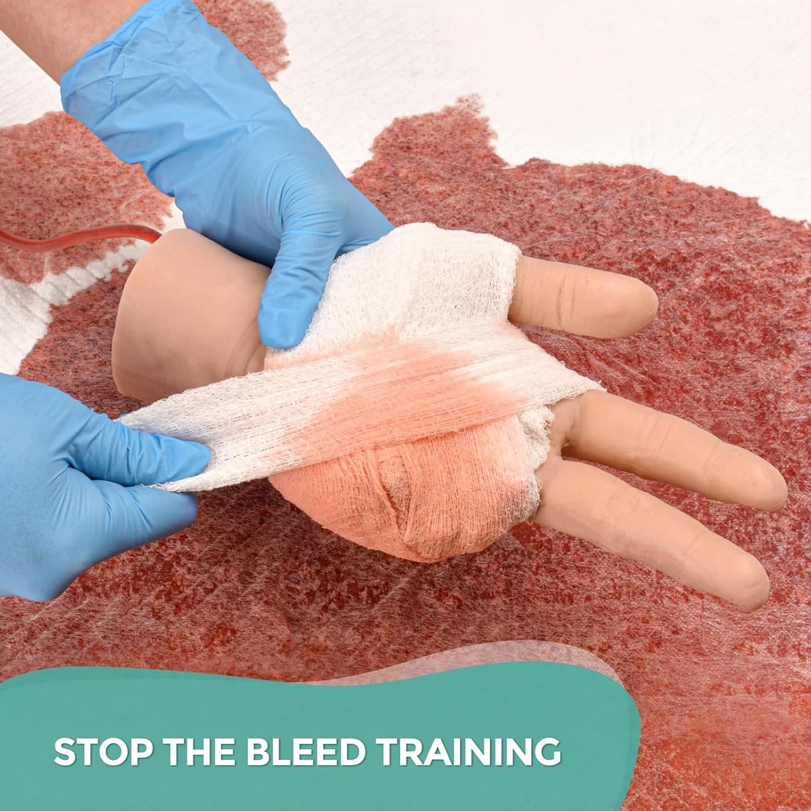 Kit De Formation À La Pose De Pansements Pour La Main, Modèle D'entraînement À La Pose De Pansements Pour La Main, Modèle De Pratique De L'hémostase Des Plaies D'amputation De La Paume, Simulation