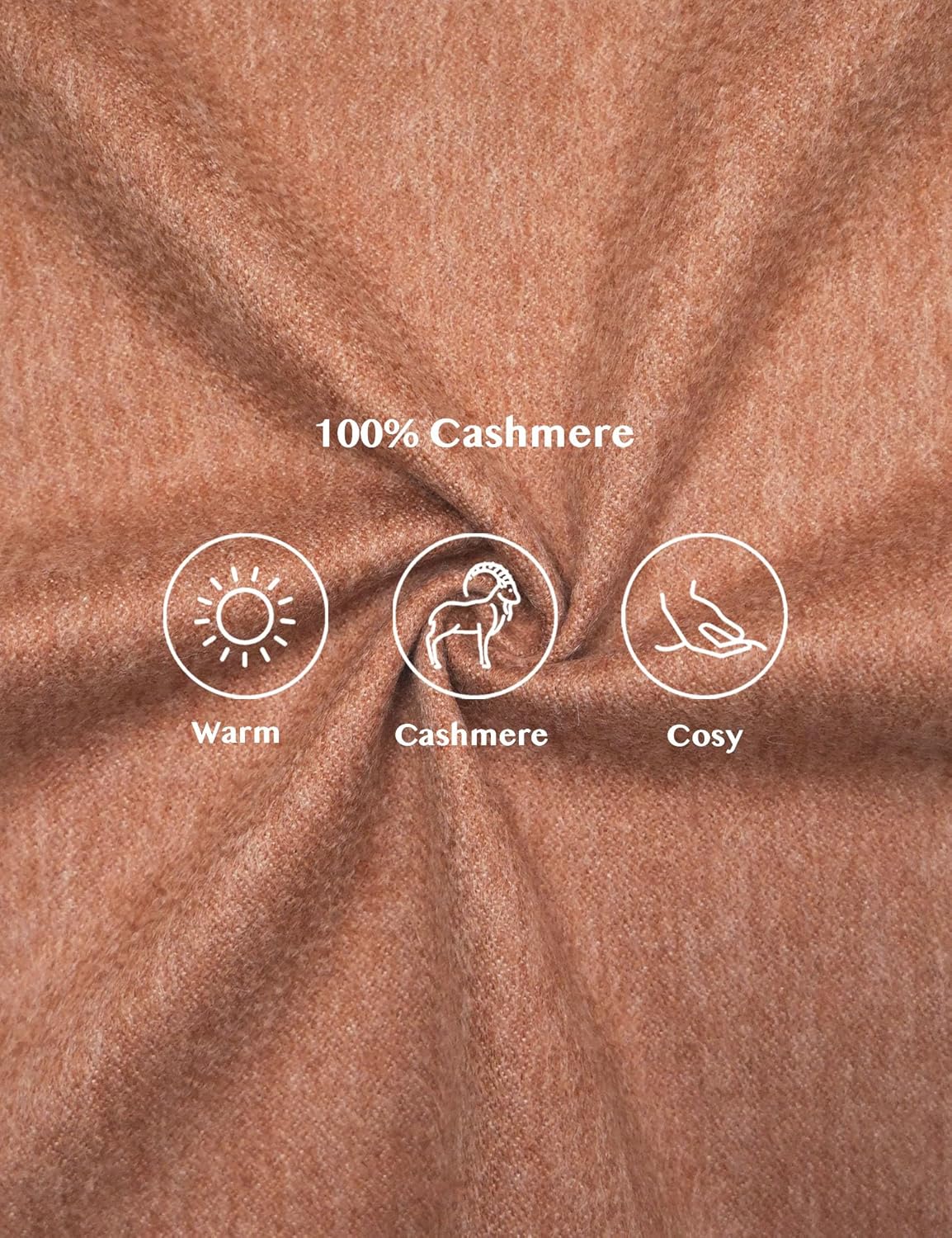 100% Cashmere Scarf with Envelope - Warm Soft Scarf, Gift For Women And Men