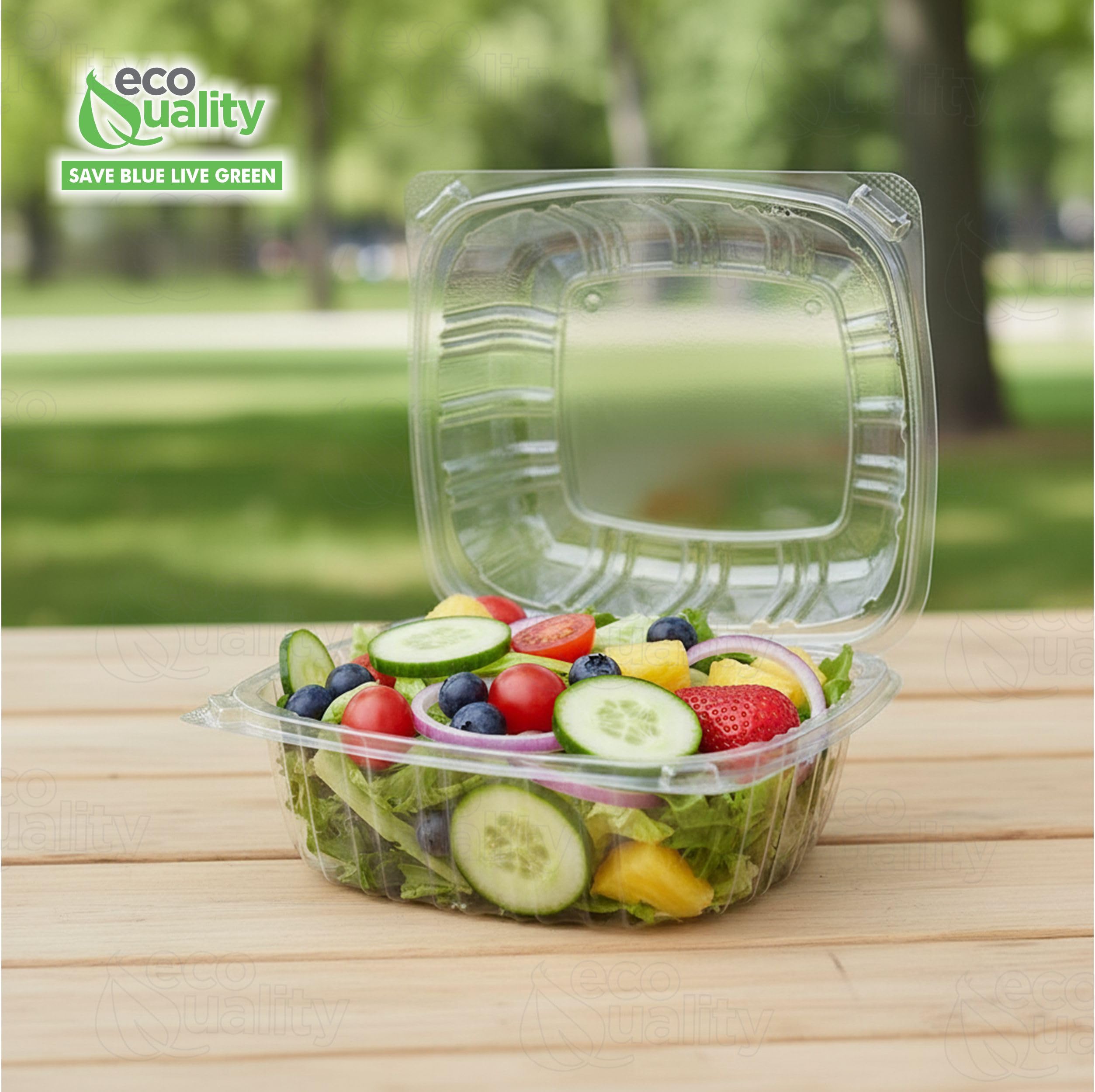 Amazon.com: EcoQuality [50 Pack 6x6 Clear Plastic Clam Shell Take