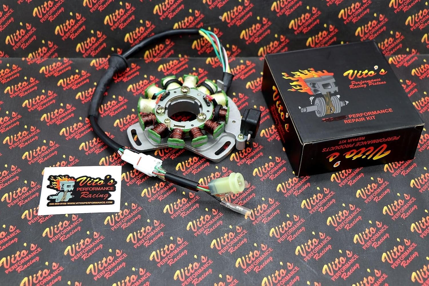 fits Yamaha Banshee stator with +/-10 aluminum adjustable timing plate 1987-1994