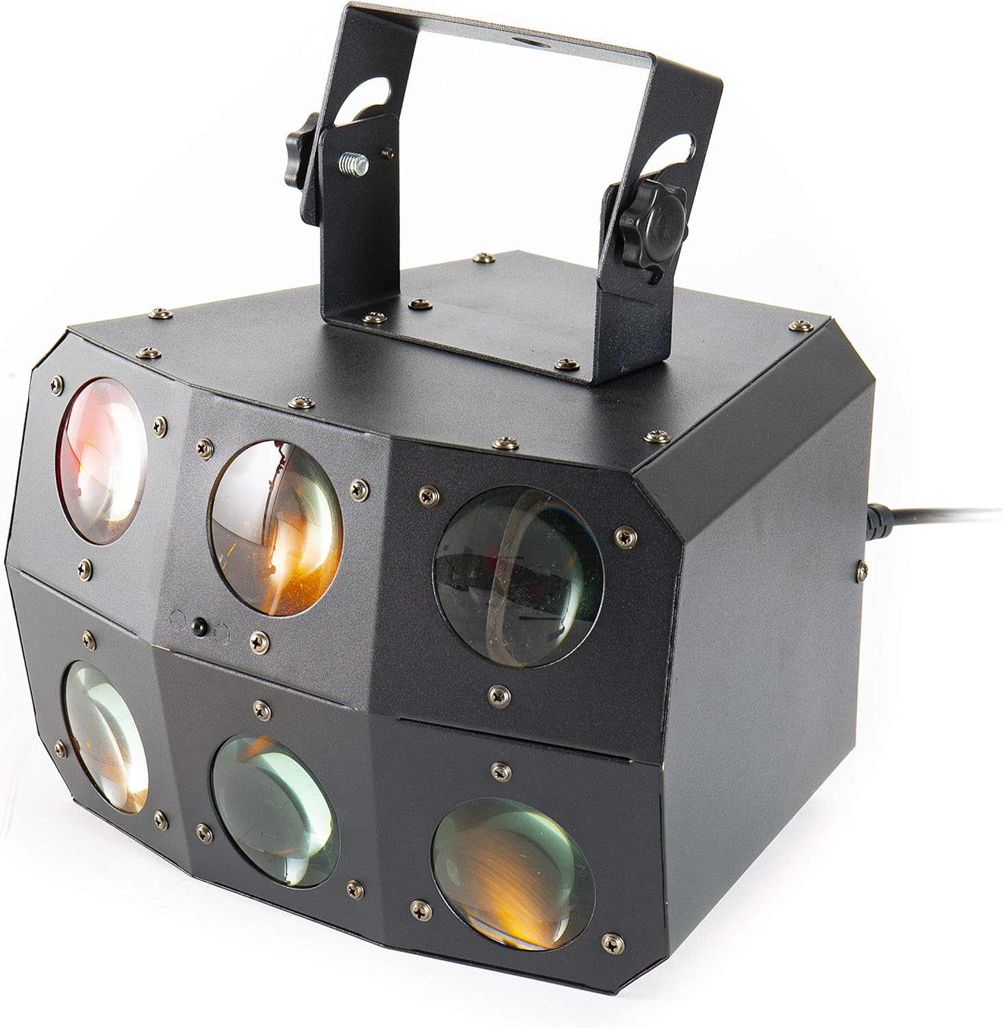 Close-up of the front lenses of the lightmaXX Nano Beam FX