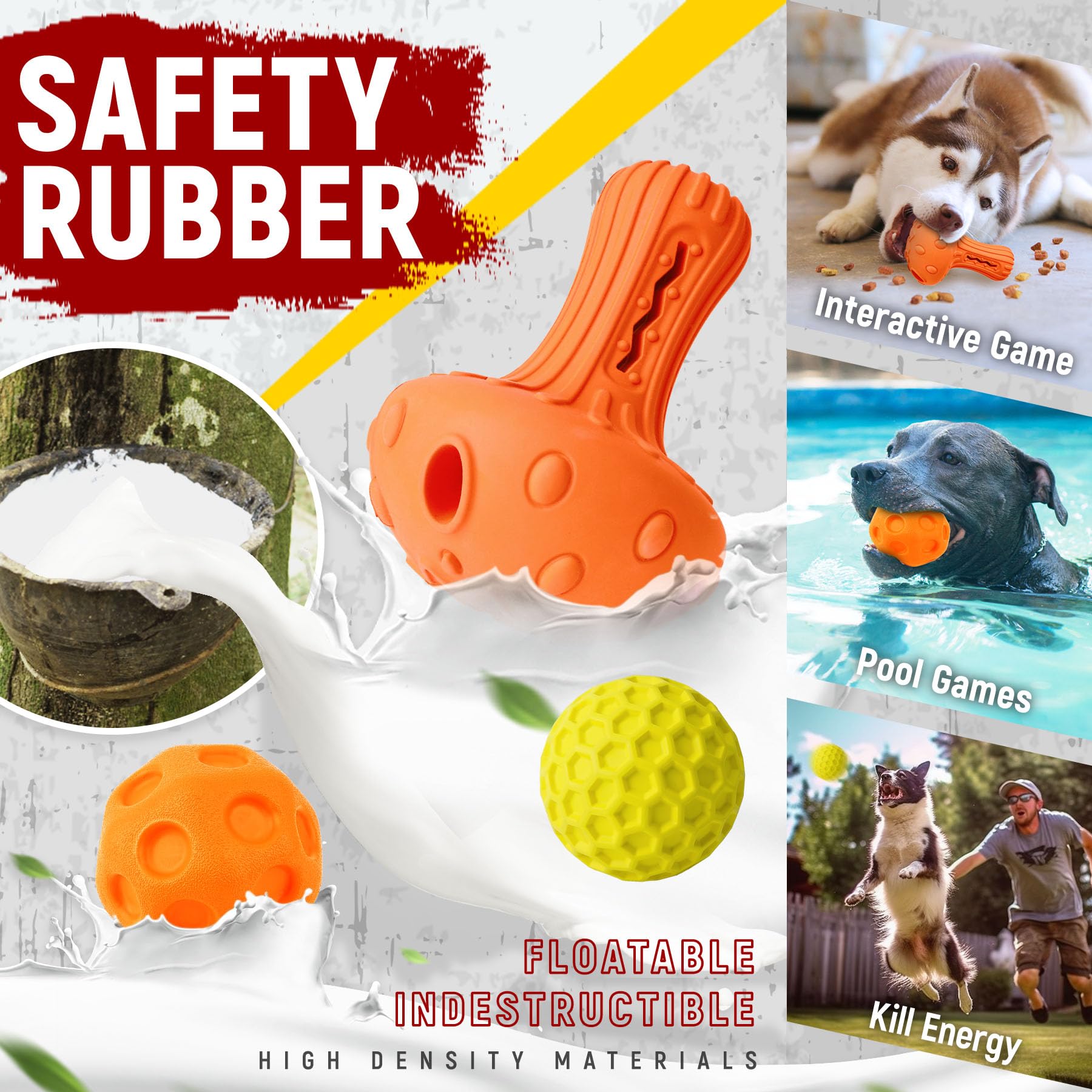 Zeaxuie Varios juguetes masticables resistentes para perros para masticadores agresivos, juego de 9 unidades, incluye juguetes de cuerda indestructibles y juguetes chirriantes para razas medianas,