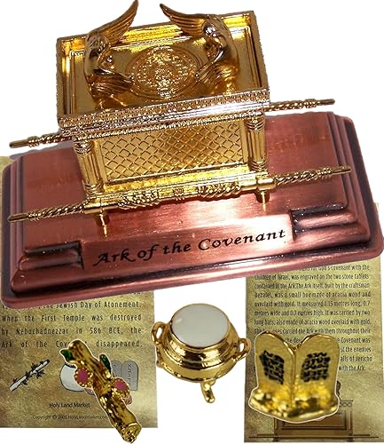 Vista 13 de Holy Land Market El Arca de la Alianza bañado en oro (extra grande, solo arca)
