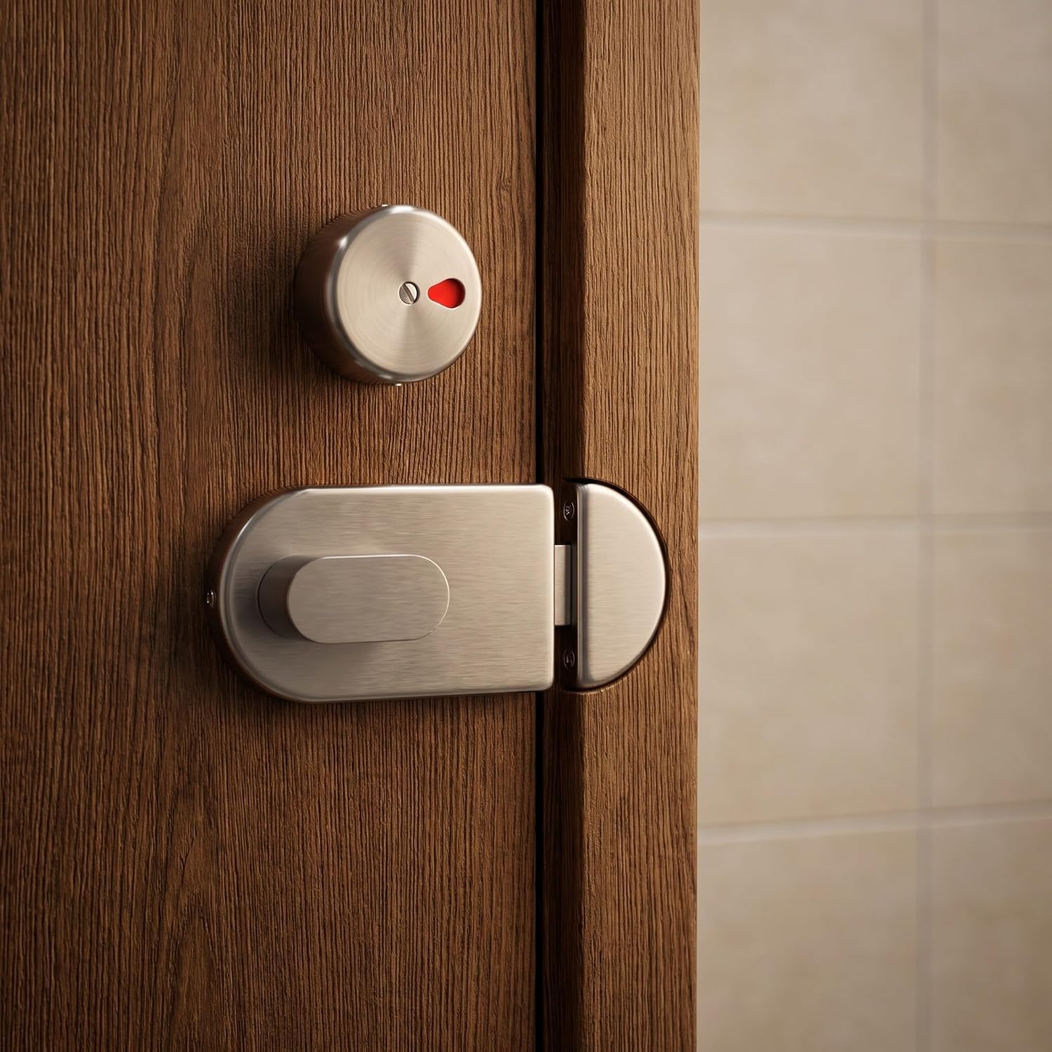Occupied Vacant Indicator Lock Stainless Steel for Public Restrooms