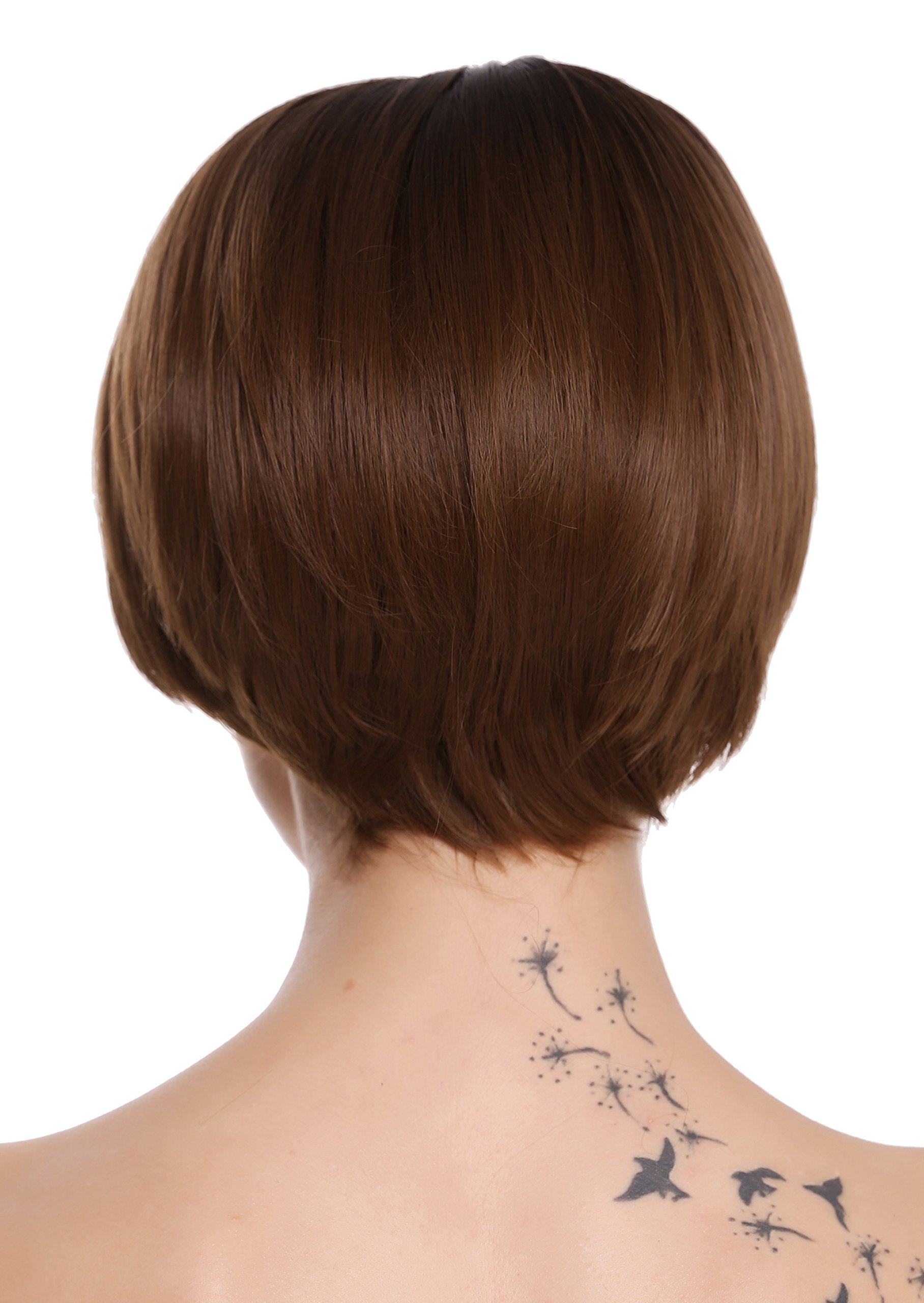WIG ME UP, D3061R-10/12R4 Quality women's wig short lady Page Bobo sleek brown mix, Golden brown-dark brown mix (10/12R4) - Image 4