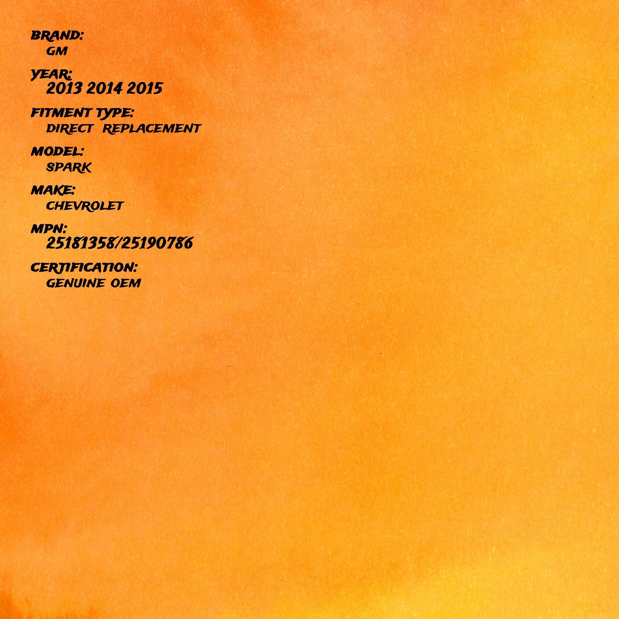 Amazon.com: OEM Genuine Iridium Spark Plug 25190786 25181358 