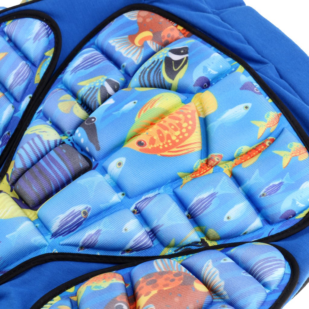 Perfeclan Kinder Schutzausrüstng Schutzkleidung Protektorshorts Protektorhose Fahrradhose Hüfte Kurze, Ozeanblau, M