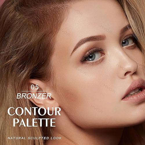 Miniatura 3 de KYDA Ownest Beauty - Paleta de contorno facial paleta de contorno de rostro paleta de polvo de contorno corrector suave y sedoso ligero de alto