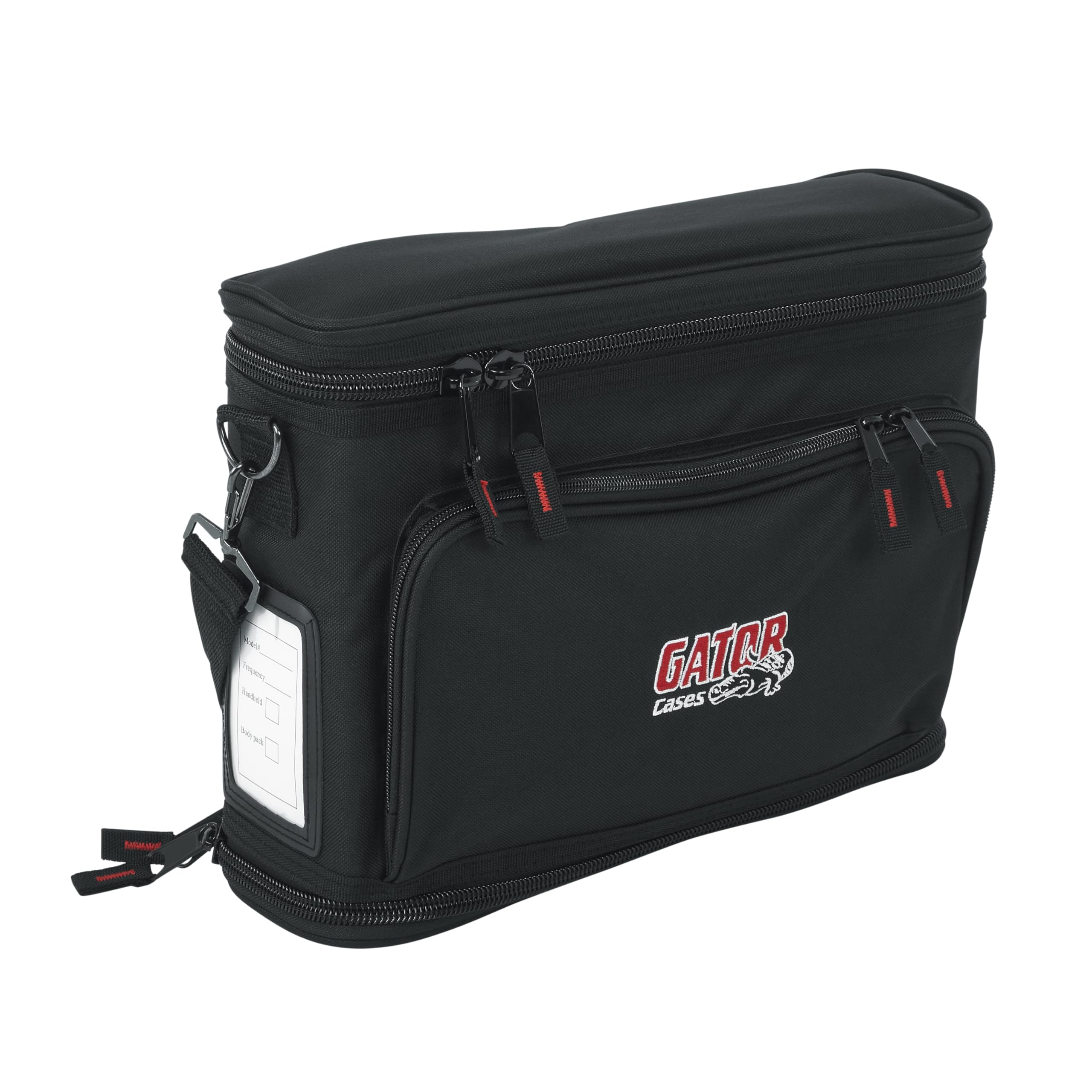 Gator Cases Housse en Nylon Live in rembourré pour 1 système de Microphone sans Fil, récepteur et Body Pack avec accès à l'antenne (GM-1W)