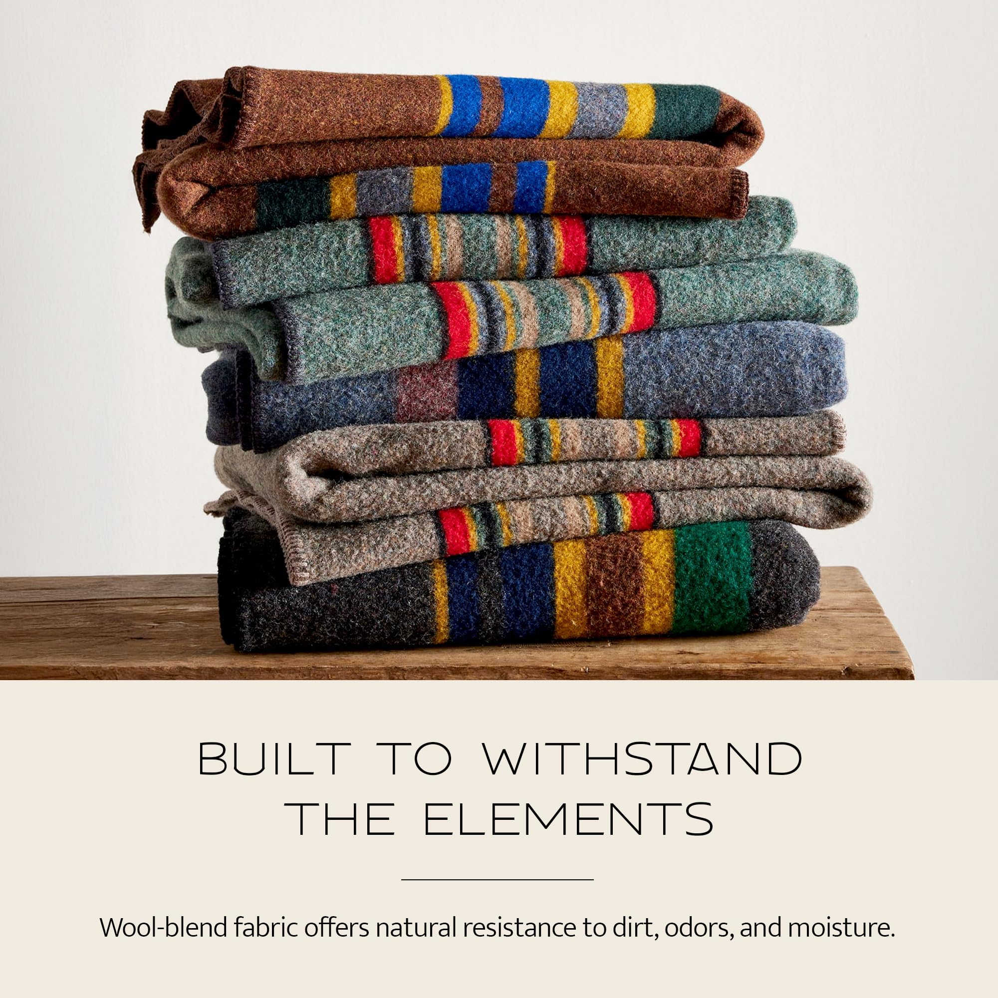 Amazon｜Pendleton キャンプブランケットツイン クイーン ブルー
