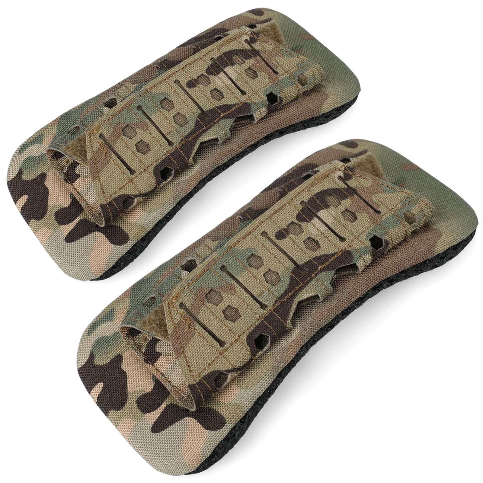 WYNEXWYNEX Shoulder Strap Cushion with Vest Carrier, 2 Pack Backpack Strap Pads Bag Strap Soft Mesh Pads with Tactical Gear for Men