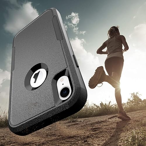 Miniatura 5 de STORM BUY Funda compatible con Apple iPhone XR, resistente negra y negra con a prueba de golpes a prueba de caídas fundas protectoras para iPhone XR