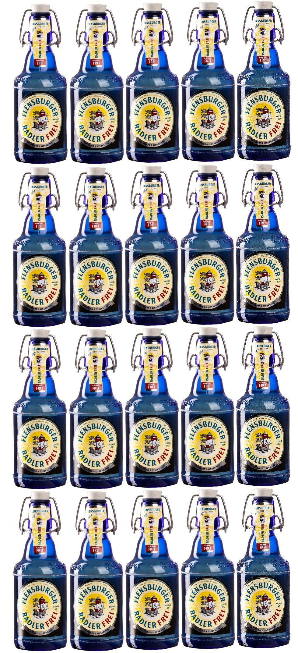 20 Flaschen Flensburger Radler Alkoholfrei a 0,33 L inkl. MEHRWEGPFAND + Space Keks gratis a 45 g von Onlineshop Bormann