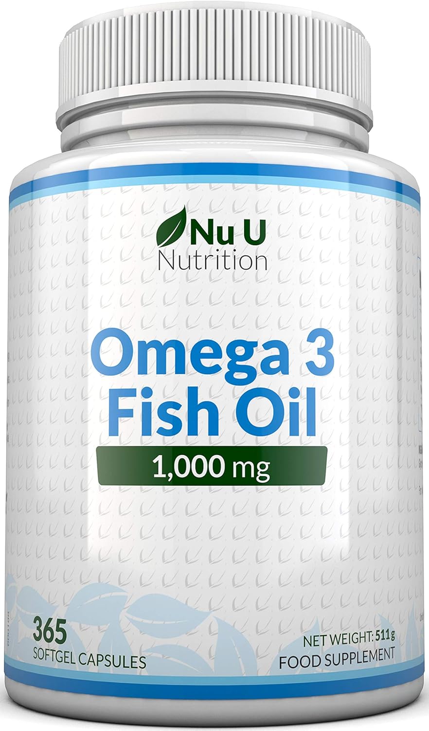Omega 3 1000 mg 365 Cápsulas En forma de triglicéridos Aceite de