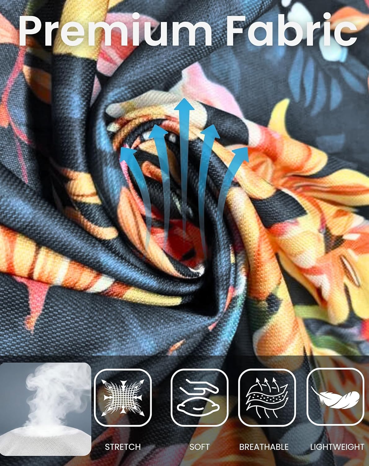 MAGNIVIT Mens Shirt Casual Button Down Short Sleeve Hawaiian Wrinkle Free Tropical Summer Beach Vacation Shirts - Image 4