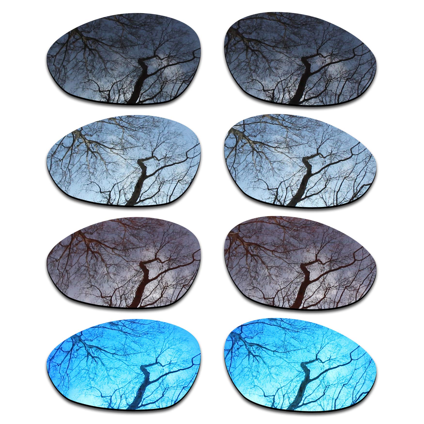 ToughAsNails Set of 4 Polarized Replacement Lenses for Oakley Minute 2.0 Pack-BSBI1