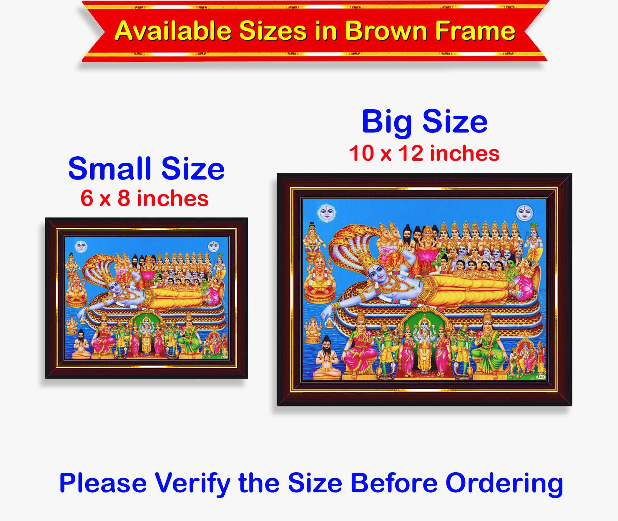 Lord Anantha Padmanabha Swamy Painting - Home Decor -5 Lord Anantha Padmanabha Swamy Painting - Home Decor -5