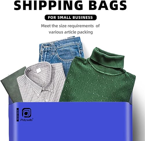 Miniatura 3 de POLYSELLS Sobres de envío de polietileno, sellado adhesivo fuerte, bolsas de correo postal impermeables y resistentes al desgarro. Bolsas de correo