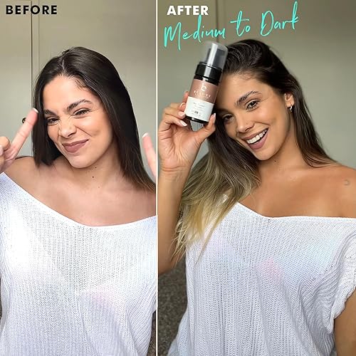 Miniatura 2 de Kit de mousse autobronceador, fabricado en Estados Unidos con ingredientes naturales y orgánicos, mousse y manopla autobronceadora, kit de