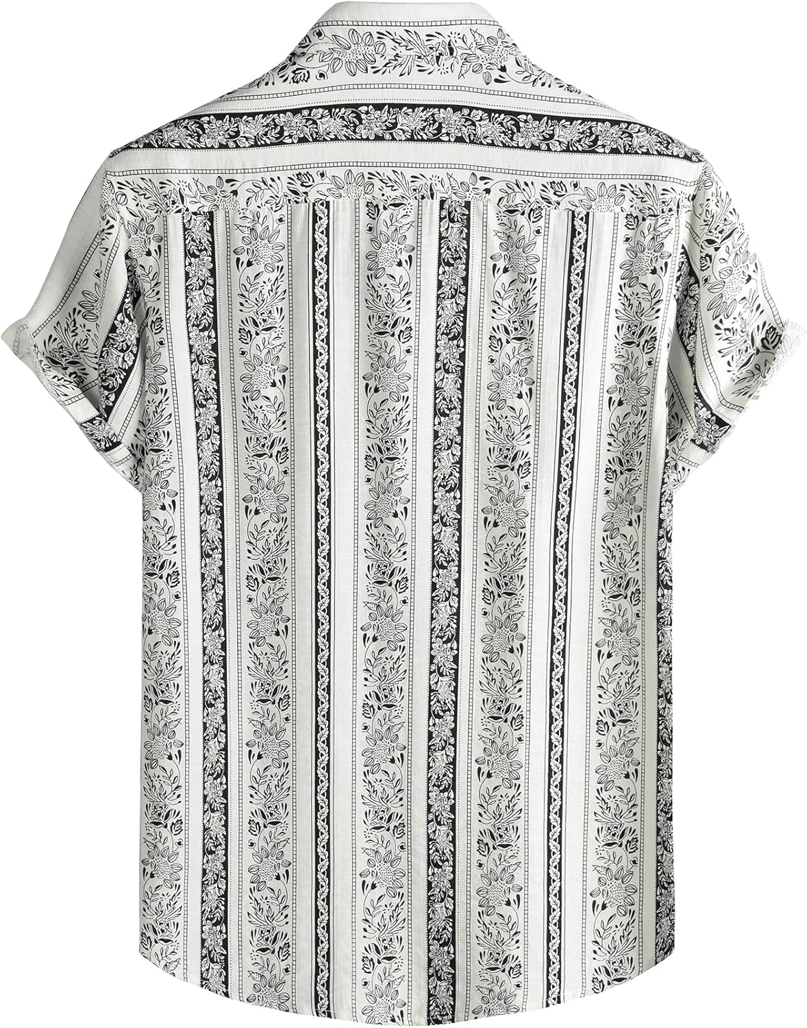 JEMITOP Men's Stylish Casual Printed Short Sleeve Button Down Shirts Summer Vacation Beach Tropical Hawaiian Shirt