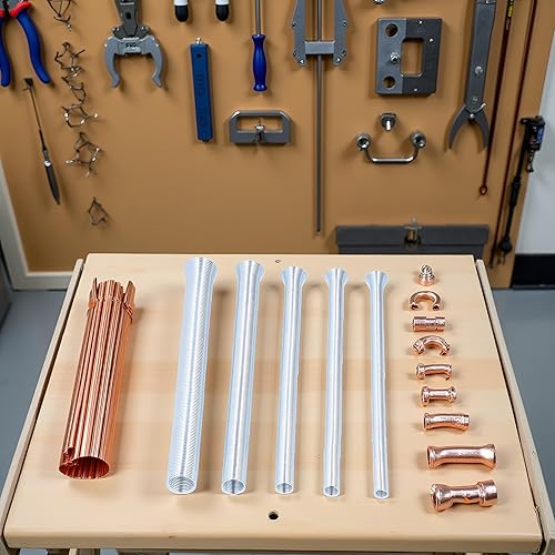 Miniatura 3 de Garosa Juego de doblador de tubos de resorte 1/4 '' 3/8 '' 1/2 '' 5/8 '' 5/16 '' Aire acondicionado Doblador de tubo de cobre Tubo de metal