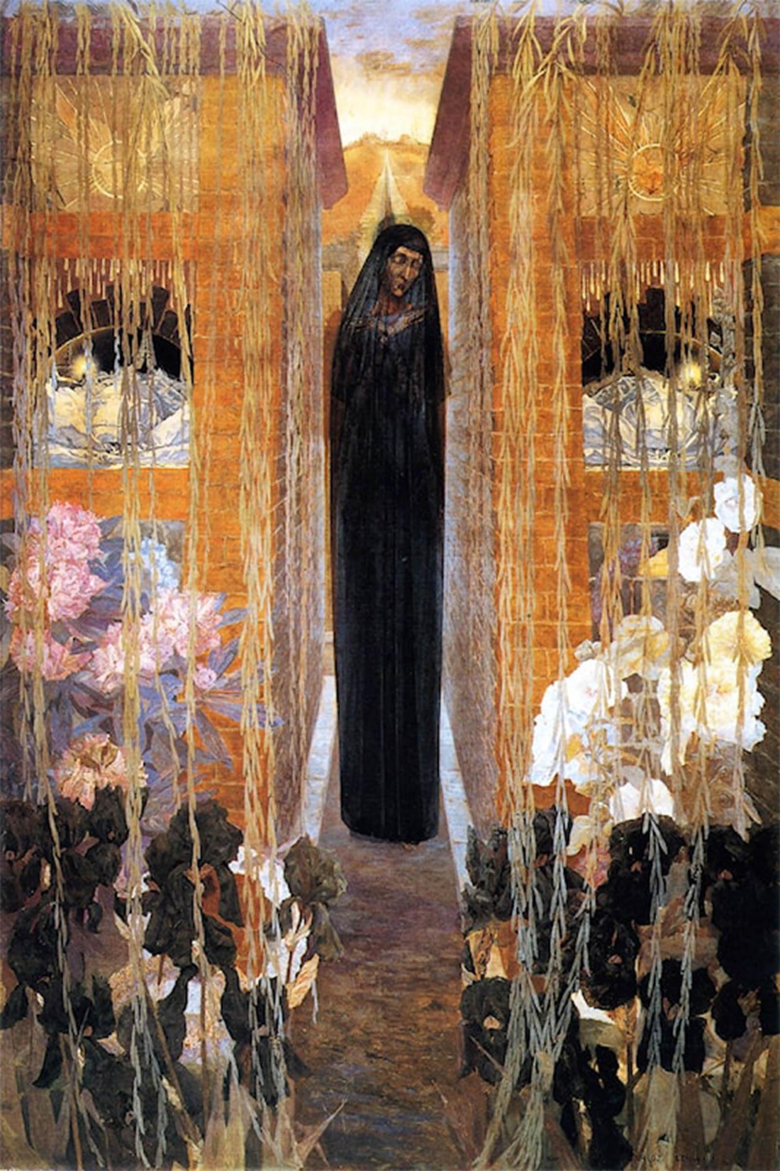 SERENDIPITP Vintage Wall Art Canvas Nordic Poster Canvas Print Picture Pain by Carlos Schwabe Wall Art Poster for Home Decor 60x90cm