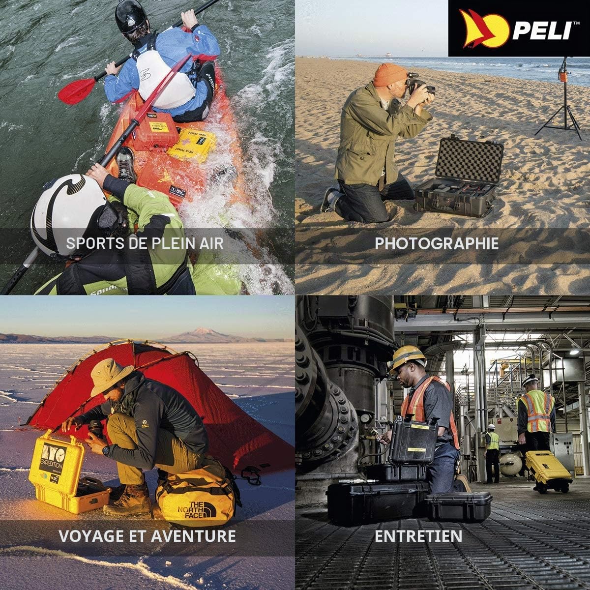 Peli 1200 Valise de Protection pour Caméras professionnelles, étanche IP67, Capacité de 4 L, Fabriquée aux États-Unis, avec Insert en Mousse personnalisable, Couleur : Noire