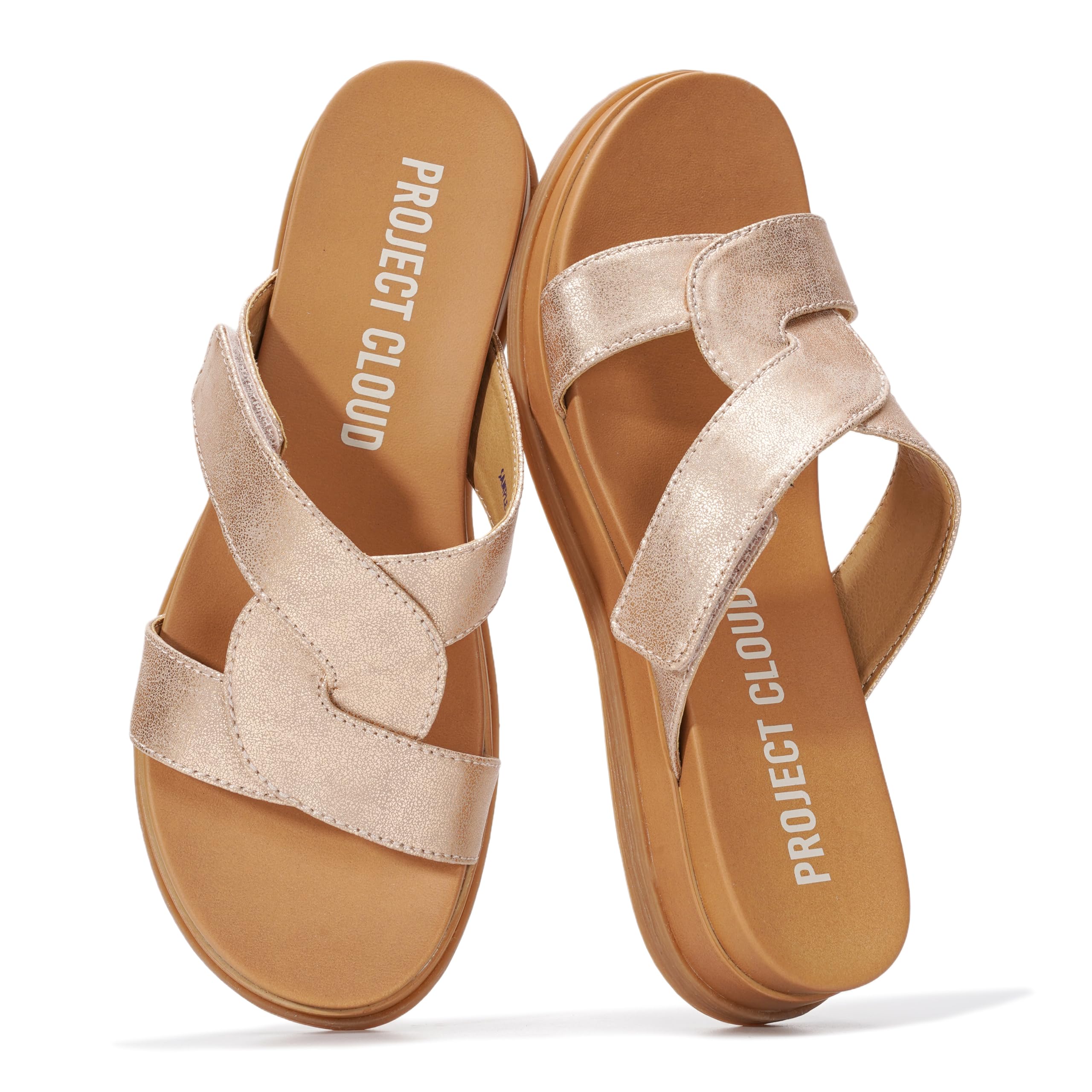 Project Cloud Wedge Sandals for Women Plush Insole Strappy Sandals 2026