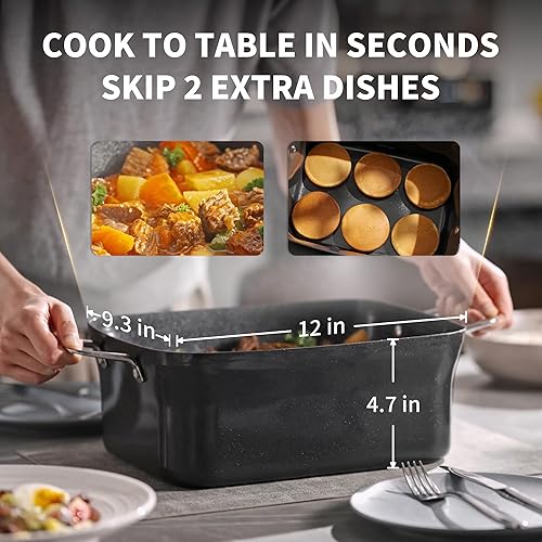 Miniatura 3 de Olla de cocción lenta de 7 cuartos de galón | Revestimiento de cerámica programable sin PFOA, vaporizador, salteado, función de calentamiento