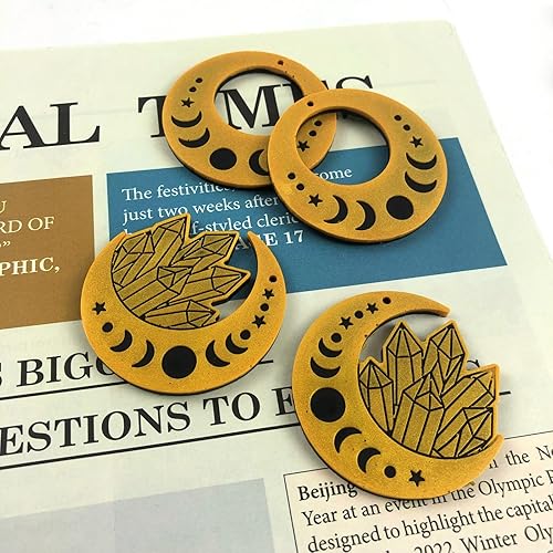 Miniatura 7 de Moldes de fundición de resina para joyas, aretes de gota de agua, moldes de resina de silicona para joyería