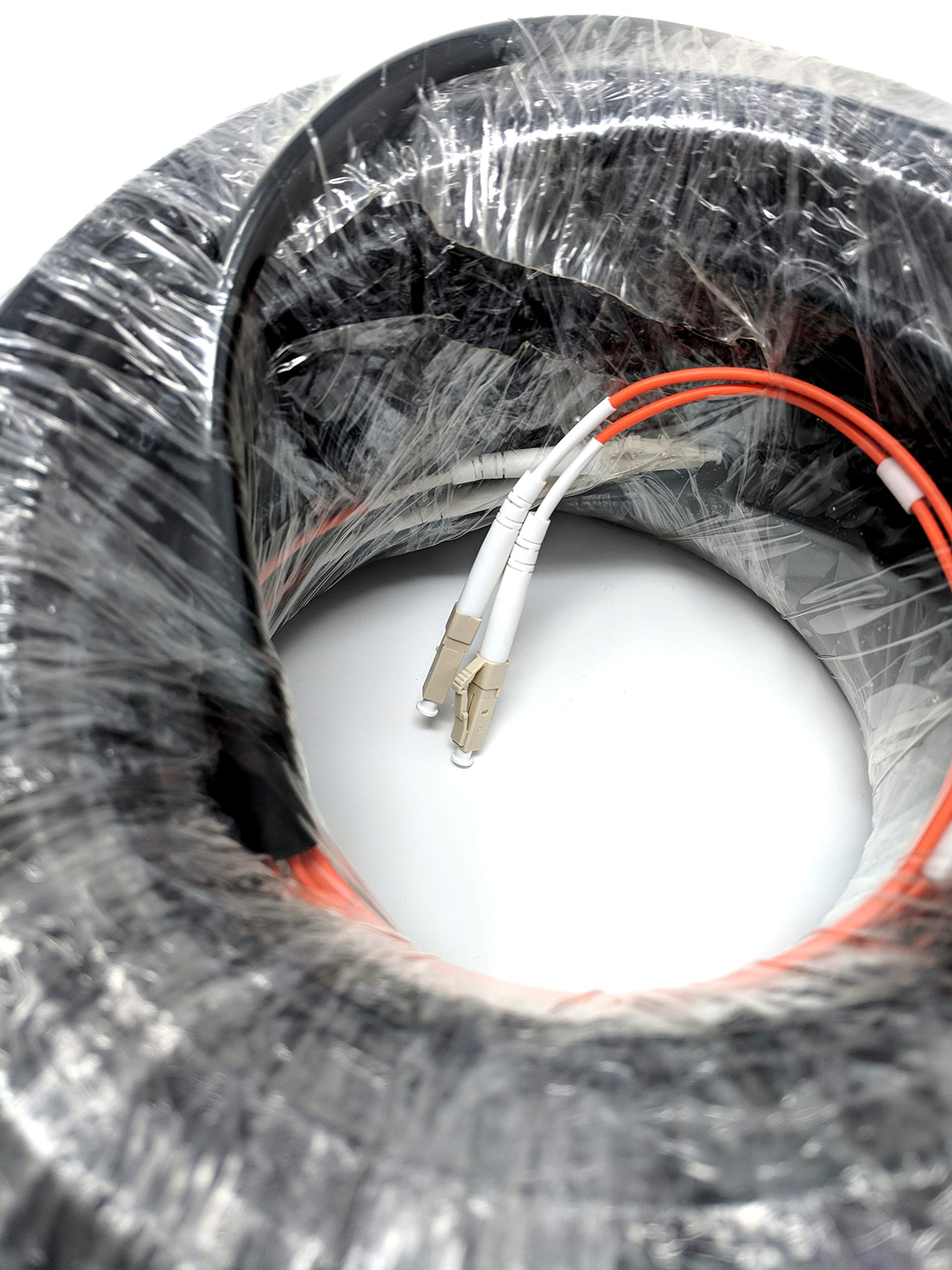 RiteAV - Bezpośredni Kabel Optyczny z Włókna Zewnętrznego Burial 50/125 LC-LC 50 m 150 ft (możliwość 10 GB)