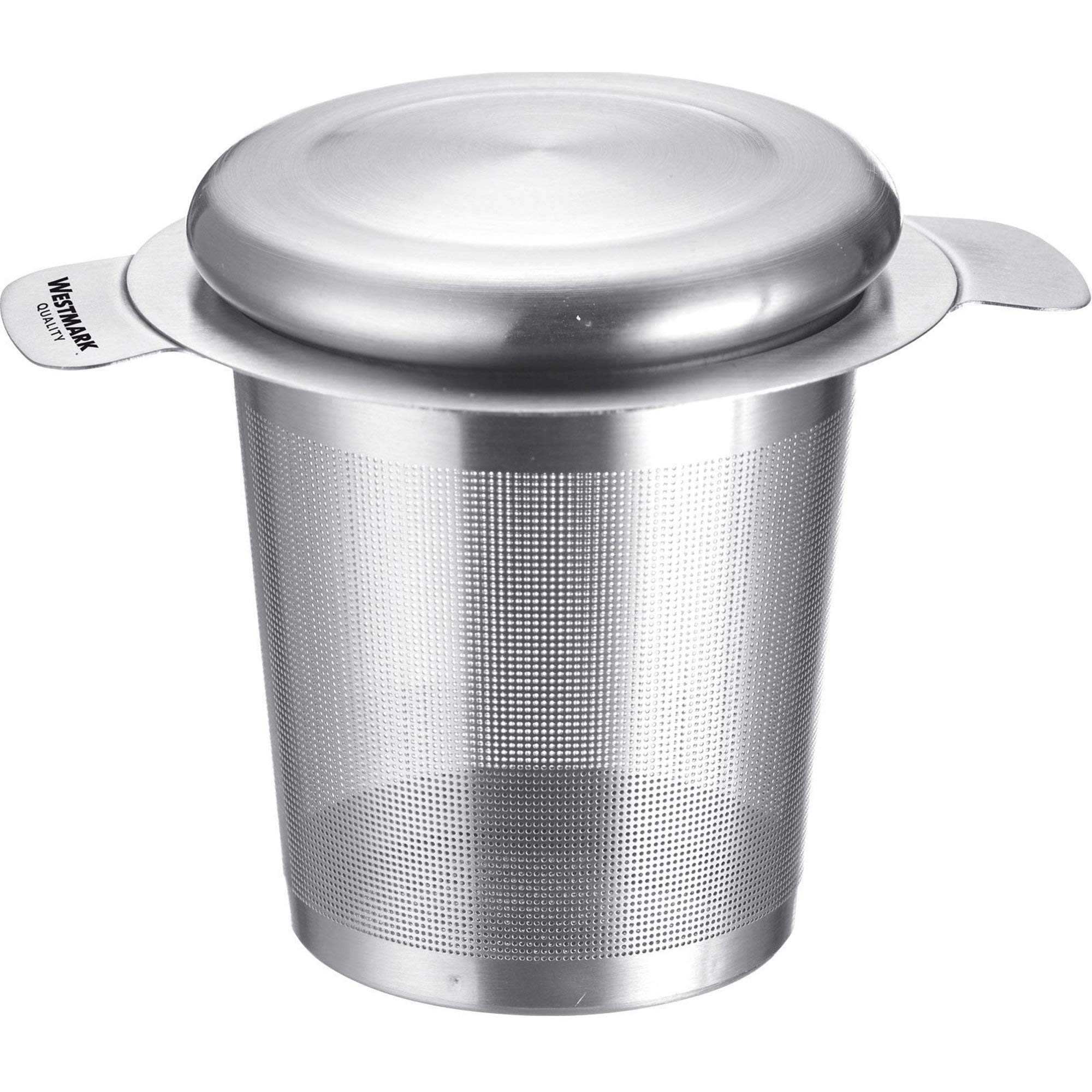 Westmark Filtro permanente / filtro de té / escurridor de acero inoxidable, Con tapa, Teatime, Acero inoxidable 18/8, 7,5 x 9,5 cm, 15762260