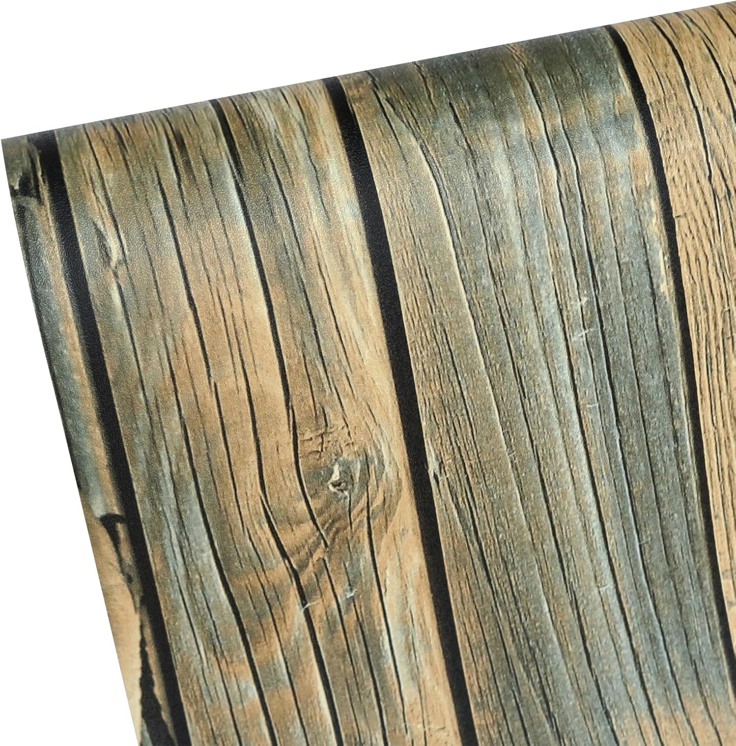 WANMAVIS Wood Wallpaper Self Adhesive Wallpaper Wood Effect Sticky Back