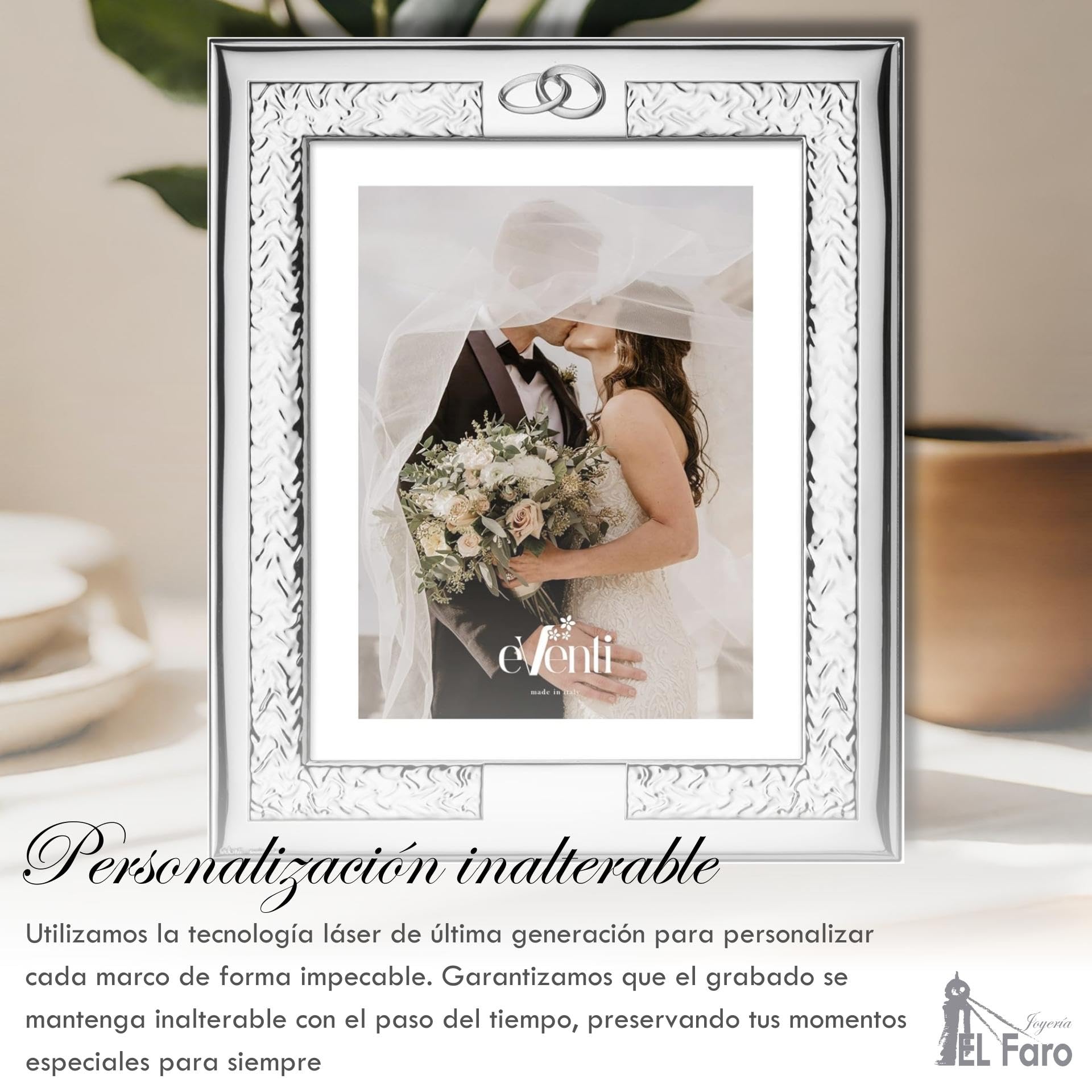 El Faro JOYERIA Marco Fotos Personalizado 20x25 Bodas Novios
