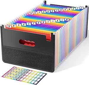 Cartella Portadocumenti A4 Espandibile Uquelic - 26 Tasche Con Manico, Ideale Per Ufficio E Viaggi - Foto 8