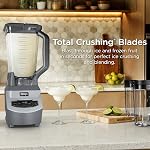 Ninja BL660C Professional Countertop Blender With 1100-Watt Base,72Oz Total Crushing Pitcher and(2)16 Oz Cups For Frozen Drinksand Smoothies,Silver/Gray,1100W,(Canadian Version)Silver/Grey,7.8 Pounds