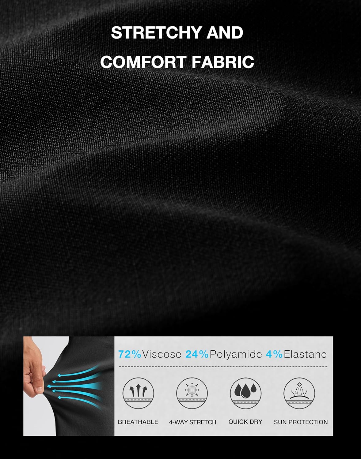 G Gradual Men's Golf Dress Shorts 5"/ 7"/ 9" Stretch Casual Work Flat Front Shorts for Men with 3 Pockets Quick Dry - Image 5