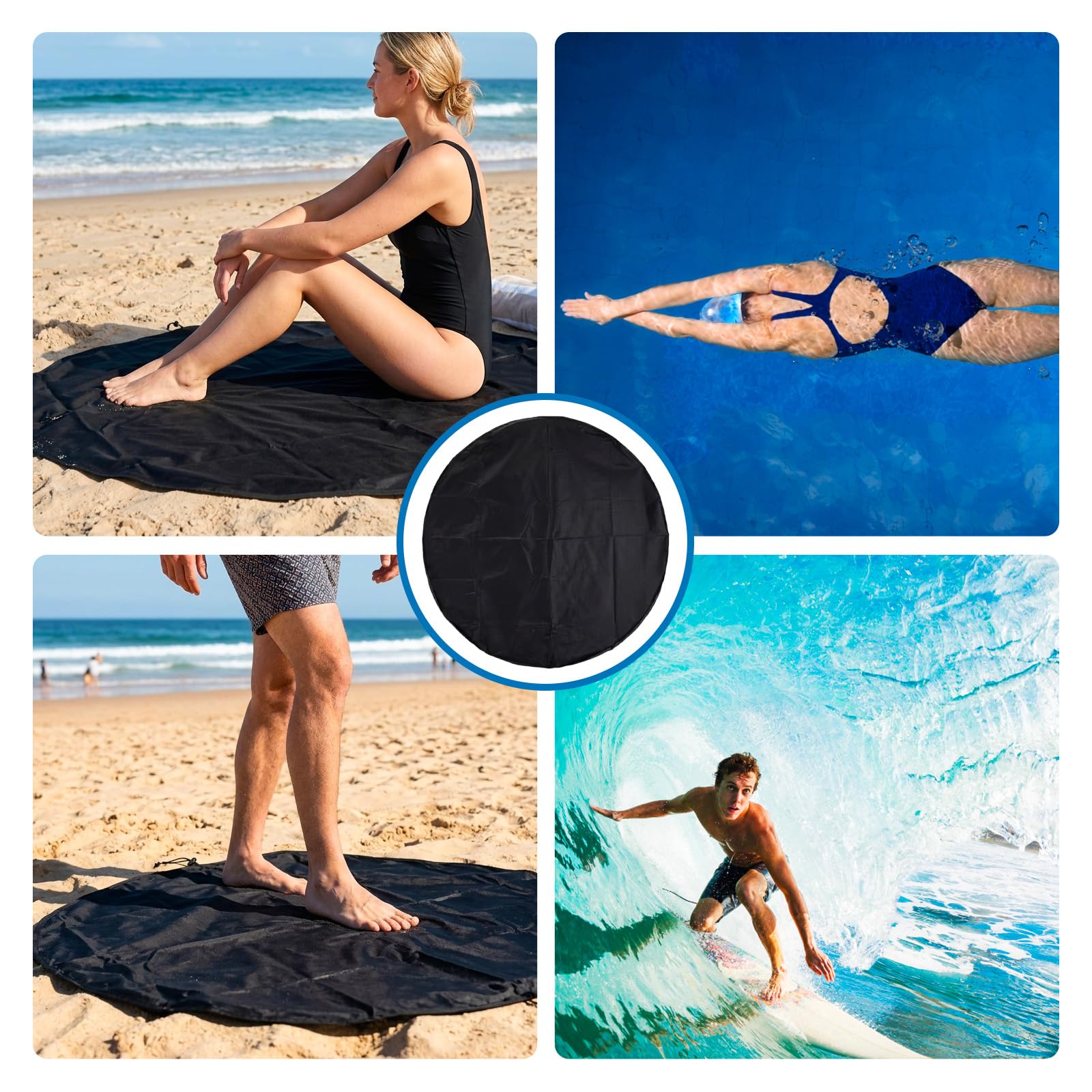 Wild Swimming Accessories, Cold Water Swimming Accessories, Swim Changing Mat, Portable Changing Mat For Outdoor Activities, Solution For Surfers And Divers Compact Design For Easy Storage And Tra — view 7