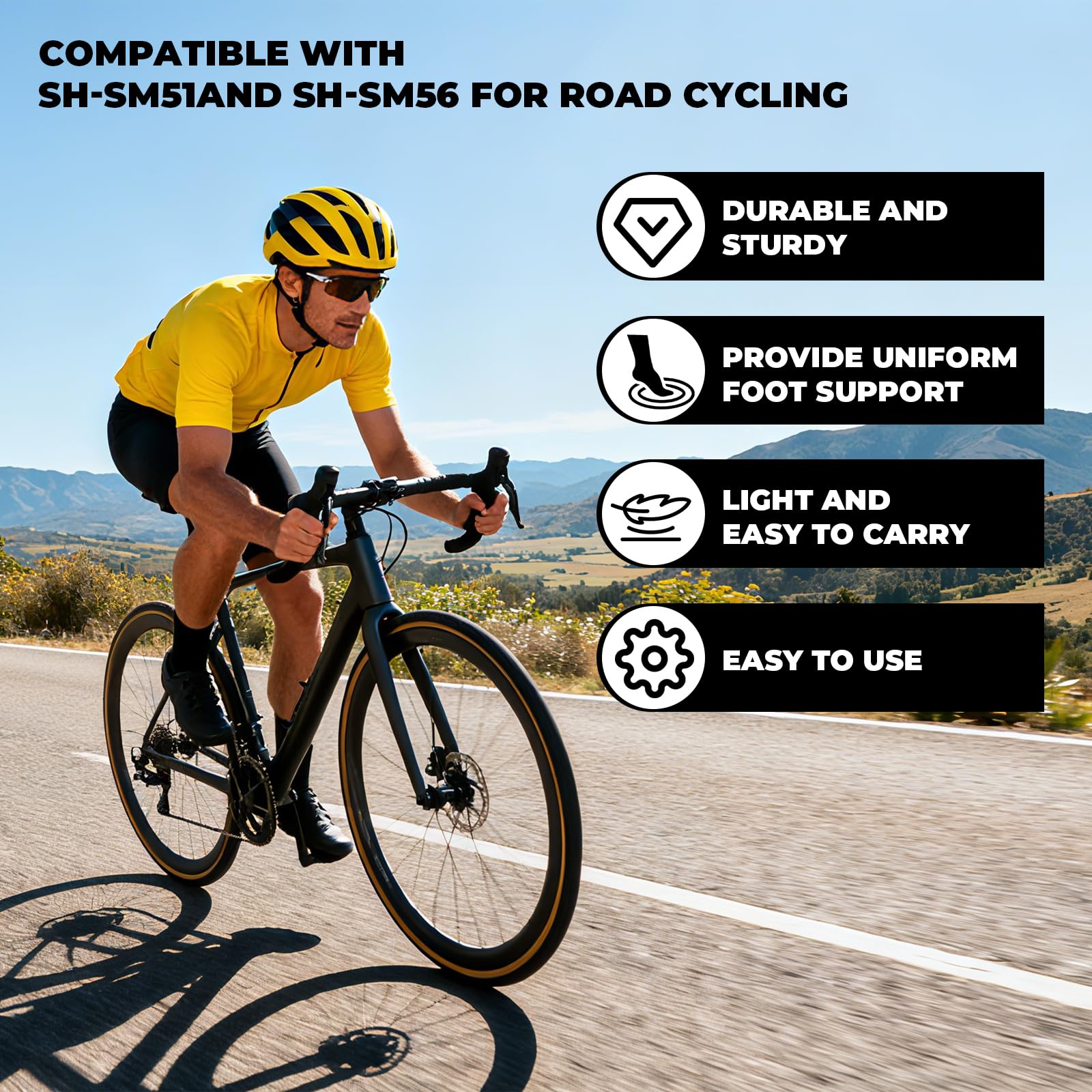 2 adattatori Cleats per bicicletta, compatibili con Shimano