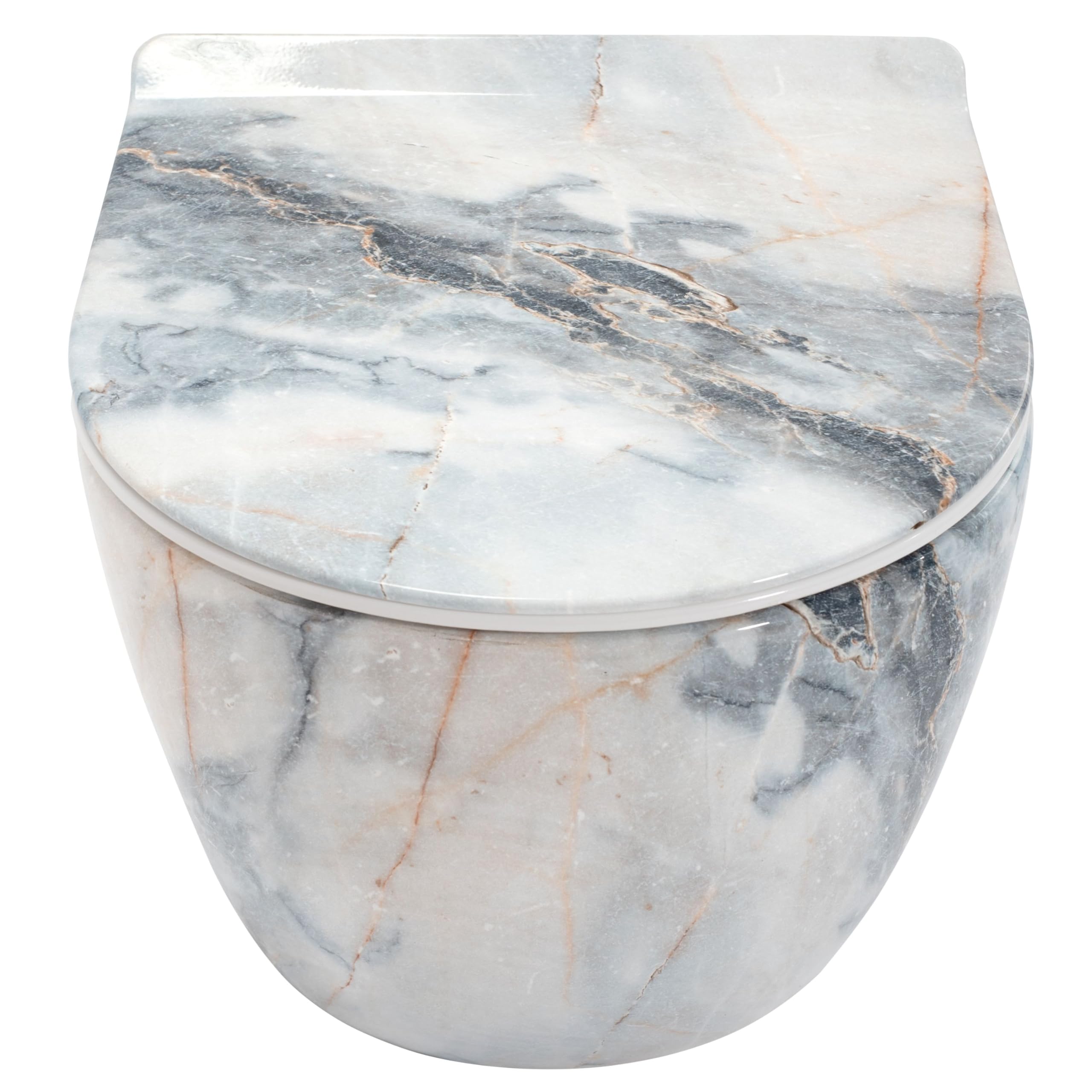 Rea Misa Wc Podwieszana, Carlos Duroplast/Slim/Zm Granit Shiny Szary, 49,5x37x32cm